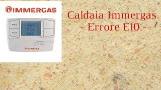 Caldaia Immergas Errore E10 [upl. by Enyale779]