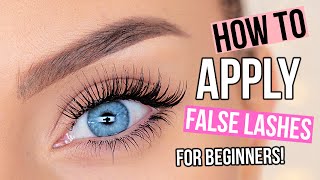 How To Apply False Eyelashes For Beginners [upl. by Dede294]