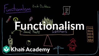 Functionalism  Society and Culture  MCAT  Khan Academy [upl. by Aser]