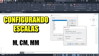 Configurando ESCALAS no AutoCAD Metros Centímetros e Milímetros [upl. by Aicxela]