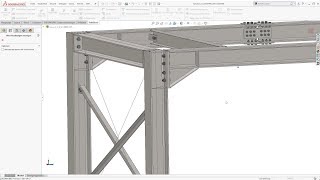 Structural Steel Design with SOLIDWORKS  SolidSteel parametric  Product Video v20  English [upl. by Marte680]