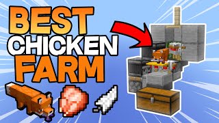 Best Chicken Farm With Fox  Fully Automatic Cooked Chicken Farm  Minecraft Java [upl. by Hailed801]