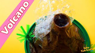 How to make a Simple Volcano  Volcano Model Making  Volcano Eruption  Homemade Volcano Craft DIY [upl. by Giess]