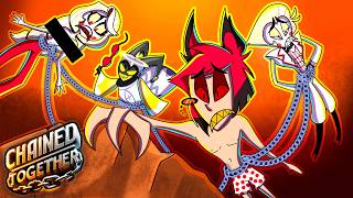 Hazbin Hotel Characters STRIP While CHAINED TOGETHER [upl. by Notserp]