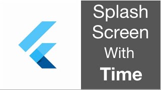 Splash screen with Timer in Flutter  After a second it navigate to Home page [upl. by Dalia863]