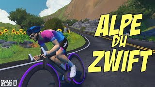 Alpe du Zwift Under 1 Hour [upl. by Essilec]