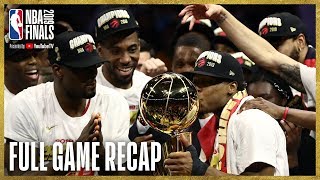 RAPTORS vs WARRIORS  Toronto Wins First NBA Championship  NBA Finals Game 6 [upl. by Fai]