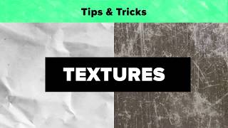 After Effects Tips amp Tricks  Textures [upl. by Wappes]