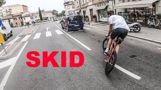 Wolfbotts Skid Test with the new Cinelli Shark  DAFNEFIXED  FixedGear [upl. by Akimas]