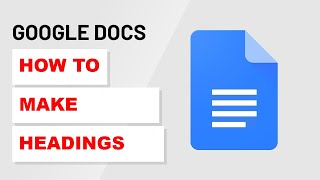 How To Make Headings in Google Docs [upl. by Vastah753]