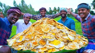 1000 FULL BOILED EGGS  Egg Omelette Recipe Cooking with South Indian Village Style  Egg Recipes [upl. by Sacttler]