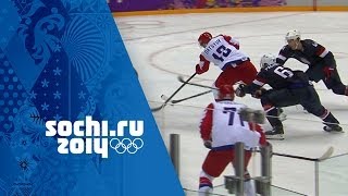 Ice Hockey  Mens Group A  USA v Russia  Sochi 2014 Winter Olympics [upl. by Pelmas]