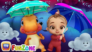 Rain Rain Go Away  Baby Songs amp Dinosaur Rhymes for Kids  ChuChu TV Funzone 3D Nursery Rhymes [upl. by Martyn347]