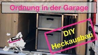 Ordnung in der Heckgarage  DIY Ausbau mit Euroboxen [upl. by Anpas]