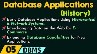 History of Database Applications [upl. by Nylecaj135]