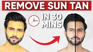 Most Effective SUN TAN Removal Remedies Detan At Home mens grooming  2020 [upl. by Brok]