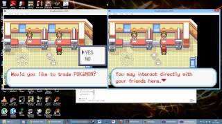 How to trade Pokémon on VBA Emulater one computer Leaf Green [upl. by Moncear]