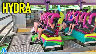 Hydra Floorless Roller Coaster  Dorney Park OffRide [upl. by Liagiba]