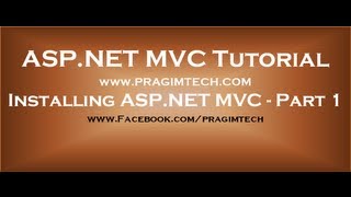 Installing aspnet mvc  Part 1 [upl. by Poler]