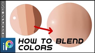 How to blend colors IBISPAINT X SHORTS [upl. by Acemat749]