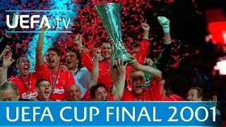 Liverpool 54 Alavés 2001 UEFA Cup final highlights [upl. by Htepsle]