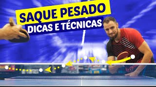 🏓 Saque com efeito quotPESADOquot no ping pong Você faz do jeito certo vivapong [upl. by Aitret606]