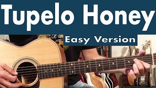 How To Play Tupelo Honey On Guitar Easy Version  Van Morrison Guitar Lesson  Tutorial [upl. by Rior]