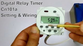 digital timer switch setting with wiring for incubator cn101a [upl. by Hardan]