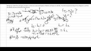 Thermodynamics Example Throttle valve 1 [upl. by Cati]