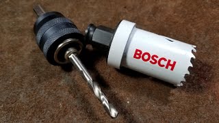 Bosch Progressor QuickChange Hole Saw Adapter Review [upl. by Anitsahs815]