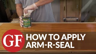 HOW TO APPLY ARMRSEAL URETHANE TOPCOAT  General Finishes [upl. by Enihpad]