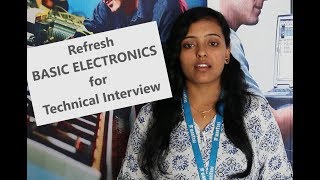 Basic Electronics introduction for technical interviews [upl. by Mallorie]