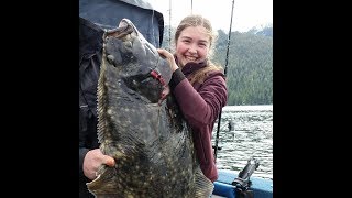 Harpooning Big Butts Halibut Fishing [upl. by Nnarual989]