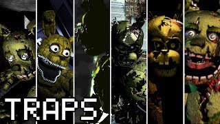 Evolution of Springtrap in FNAF 20152018 [upl. by Acinoryt]