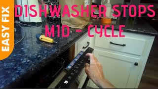 ✨ DISHWASHER STOPS MIDCYCLE EASY FIX ✨ [upl. by Andromede30]