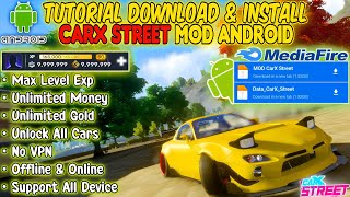 Tutorial Download Install Carx Street MOD [upl. by Ahsinet156]