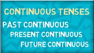 Present Continuous  Past Continuous  Future Continuous  Learn All Continuous Tenses [upl. by Hoxie]