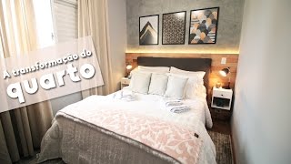 DIY TRANSFORMANDO O QUARTO DE CASAL PEQUENO [upl. by Atilef]