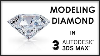 Tutorial  Diamond Modeling in 3Ds Max  For Beginners [upl. by Nelyt443]