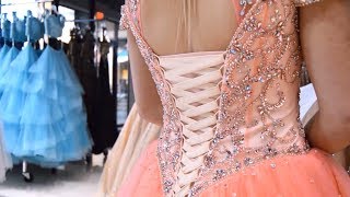 HOW TO Lace Up a Corset Dress  Rsvp Prom and Pageant [upl. by Son]