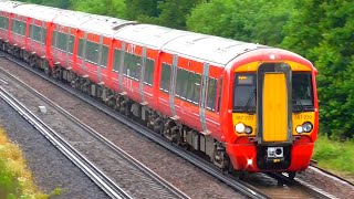 Trains at Salfords  180621 [upl. by Ilocin478]