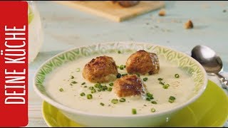 Blumenkohlsuppe mit Hackfleisch 🥄  REWE Deine Küche [upl. by Llenyt846]