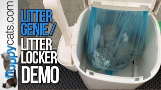 Litter Genie Demo Video  How to Use Litter Genie or Litter Locker Cat Disposal System [upl. by Leinahtan]