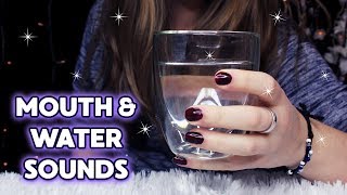 ASMR ♥︎ Mouth Sounds  Swallowing Gulping Slurping Swishing  No Talking ✦ [upl. by Ynoep]