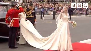 Kate Middletons STUNNING wedding dress  The Royal Wedding  BBC [upl. by Paresh217]