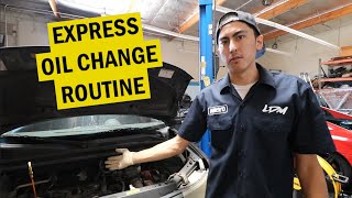 TOYOTA EXPRESS LUBE TECH ROUTINE [upl. by Latreshia]