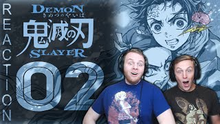 SOS Bros React  Demon Slayer Season 1 Episode 2  Tanjiros First Demon [upl. by Aelrac]