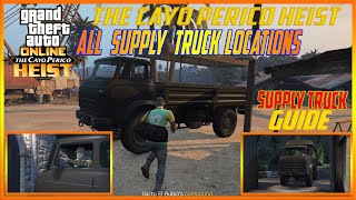 All Supply Truck Locations Guide GTA Online The Cayo Perico Heist Scope Out Prep GTA V Walkthrough [upl. by Trenna]