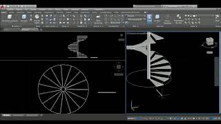 como hacer una escalera helicoidal en AutoCAD 😅 [upl. by Guimond]