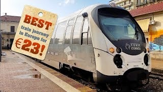 Best train journeys in Europe Corsica from Ajaccio to Corte trip report [upl. by Syah370]